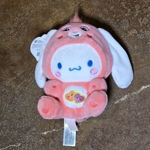 Sanrio x Care Bears Cinnamoroll Love-a-Lot Bear Plush 9” NWT